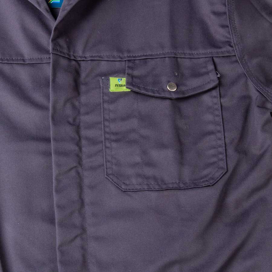 Titan Premium Navy Blue Workwear Jacket (with Reflective) from FTS Safety
